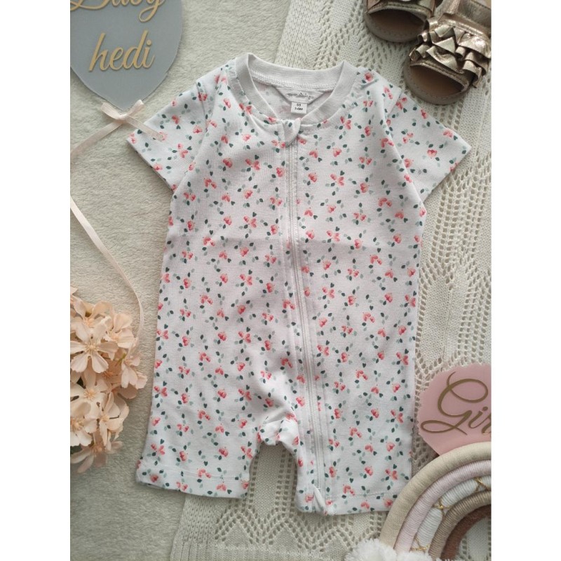 رامپر سفید گل ریز