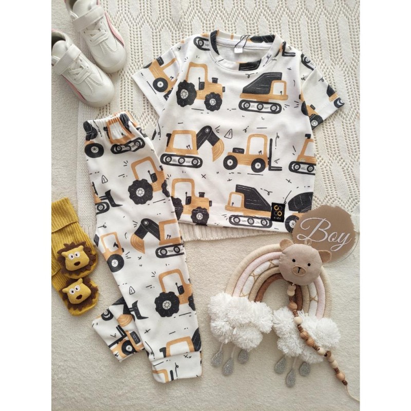 ست تیشرت و شلوار راحتی ماشین آلات