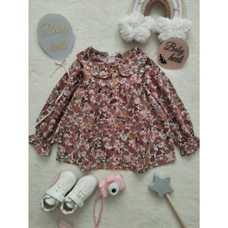 شومیز گل های پاییزی