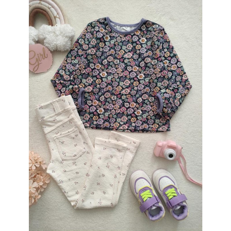 بلوز گل های رنگارنگ