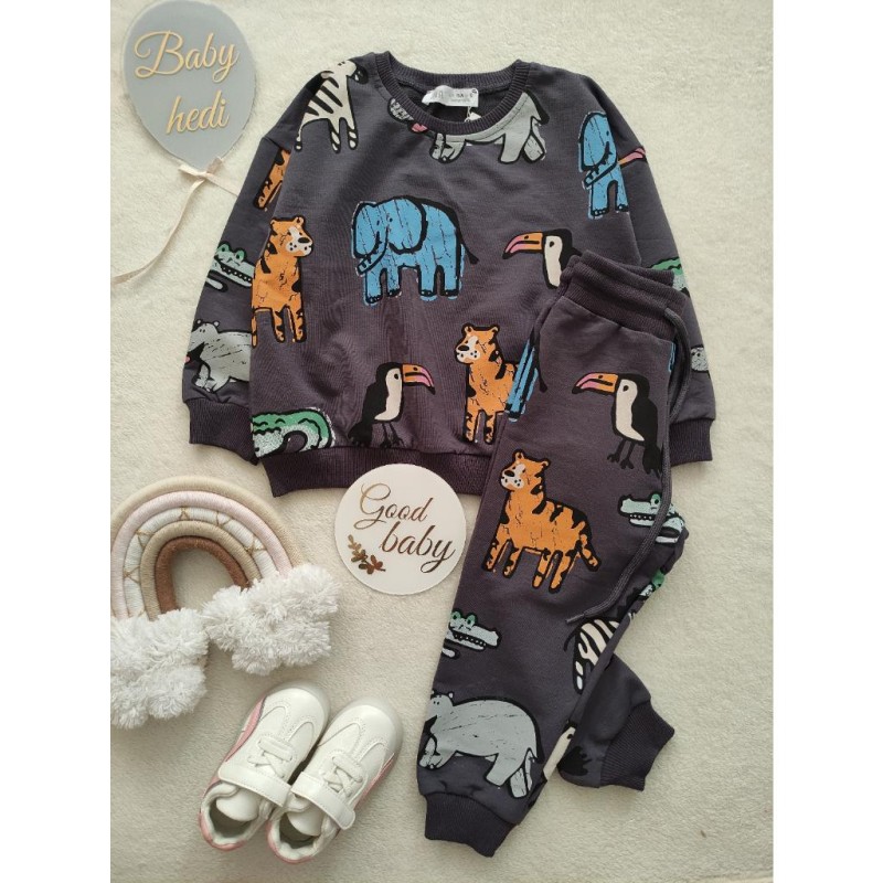 ست بلوز و شلوار نقاشی جنگل