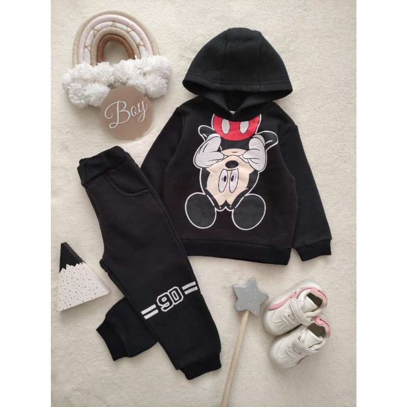 ست هودی و شلوار میکی موس مشکی