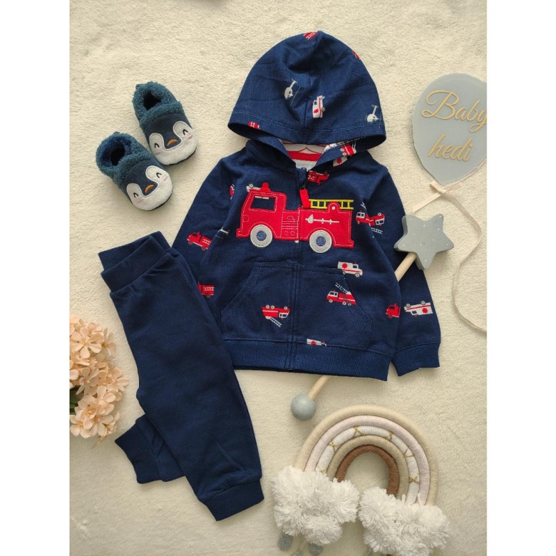 ست سوییشرت و شلوار ماشین آتش نشانی