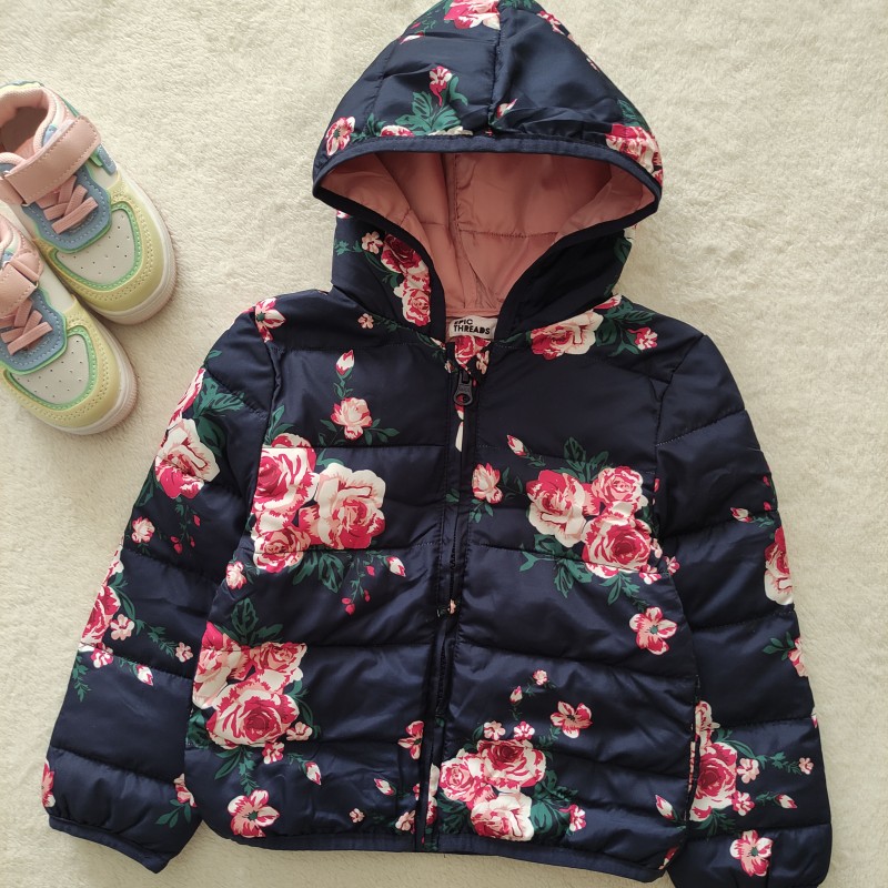 کاپشن گل گلی دخترانه