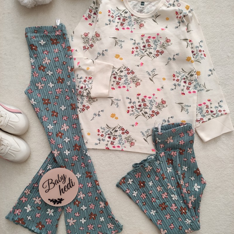 بلوز نخی گلدار