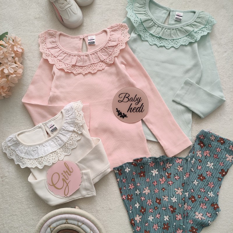 بلوز کبریتی یقه گیپور