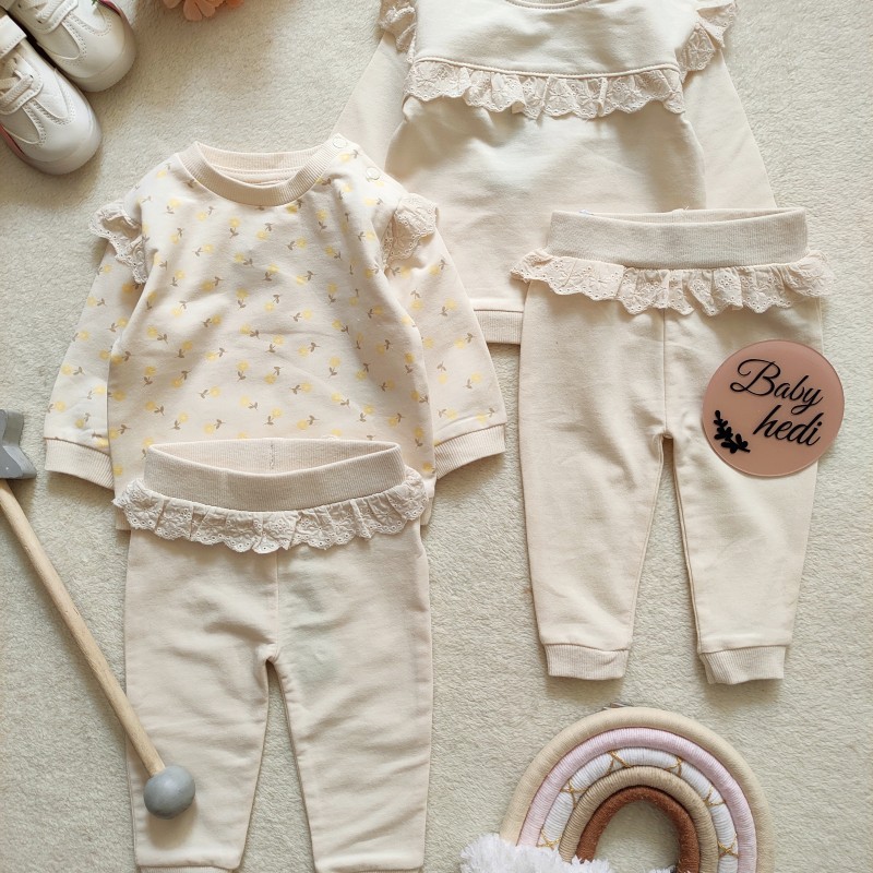 ست بلوز شلوار کتان خامه دوزی