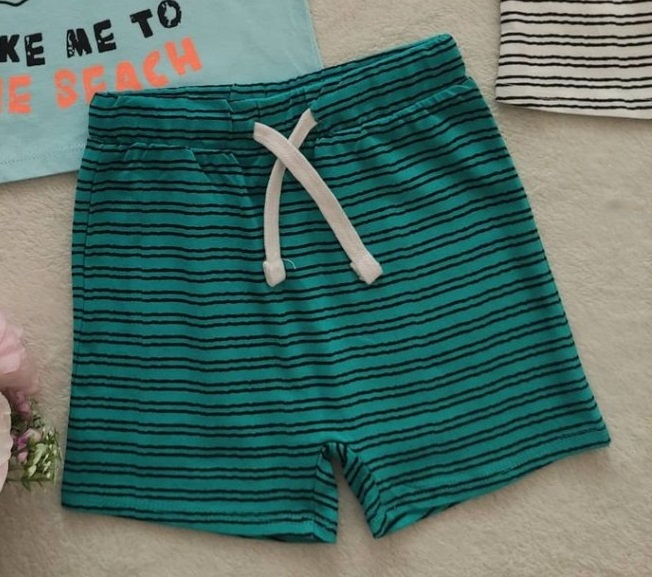 شلوارک نخی با بند تنظیم