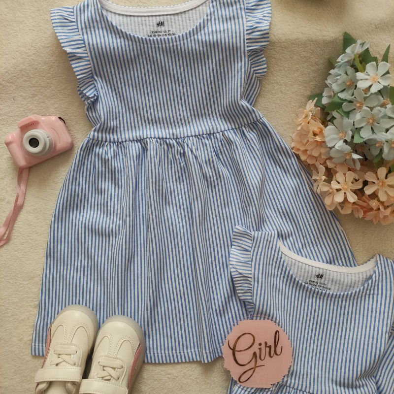 پیراهن راه راه آبی