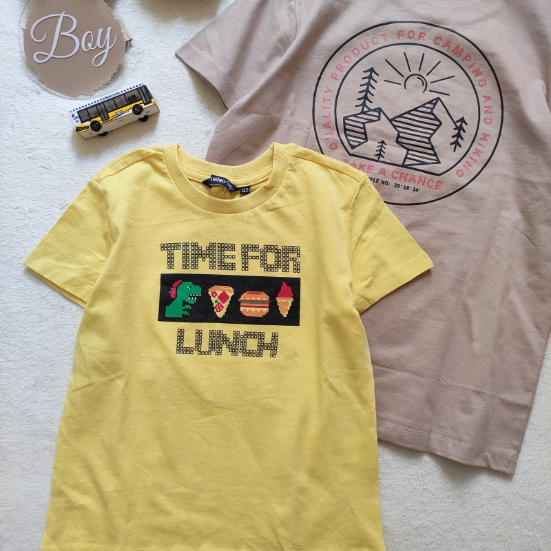 تیشرت تایم لانچ زرد