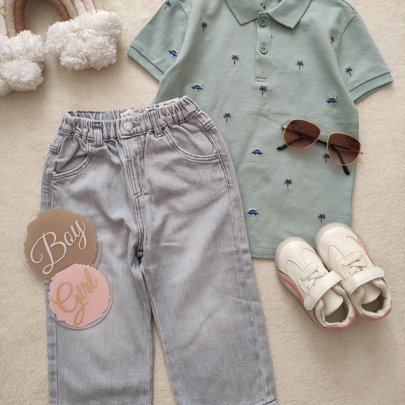 تیشرت جودون با گلدوزی های ماشین و نخل