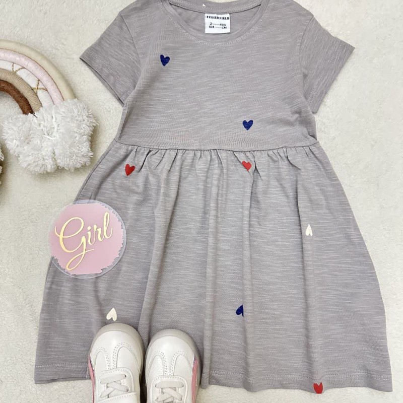 پیراهن قلب های رنگی