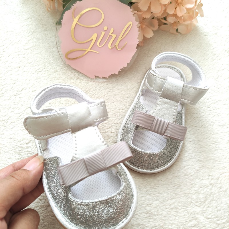 صندل پاپیونی نقره ای 