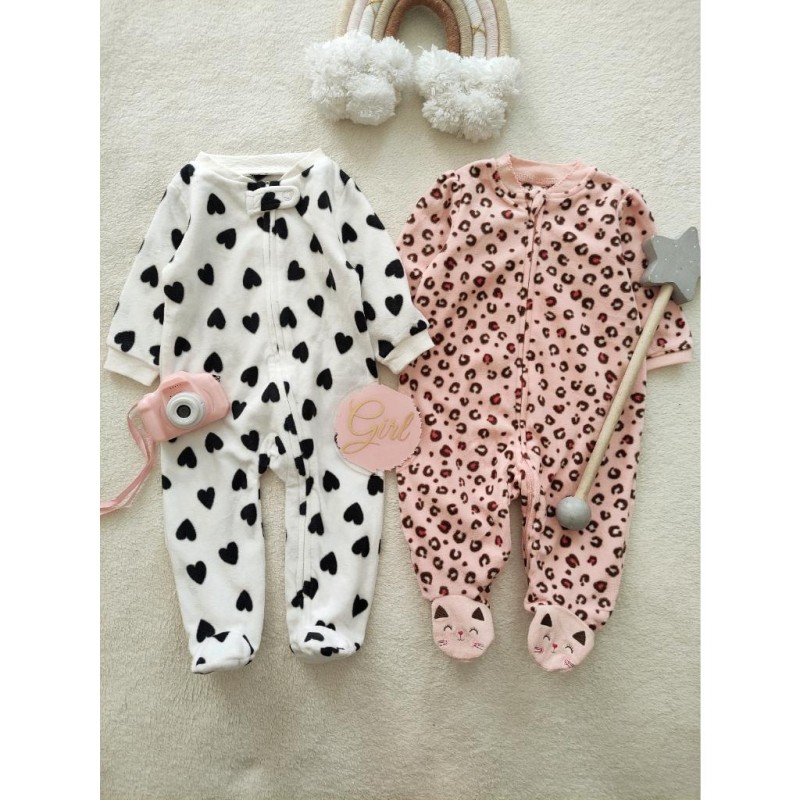 سرهمی های فوتر صورتی پلنگی و سفید قلب مشکی