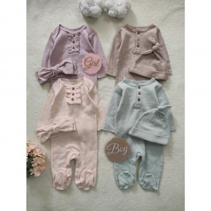 ست دو تیکه سرهمی و هدبند (دخترانه)/ست دو تیکه سرهمی و کلاه (پسرانه)