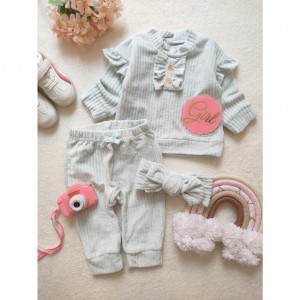 ست سه تیکه بلوز شلوار و هدبند