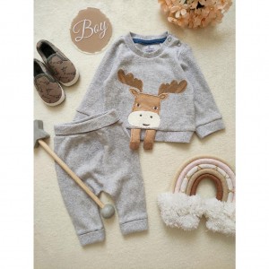 ست بلوز شلوار بیسکوییتی گوزن