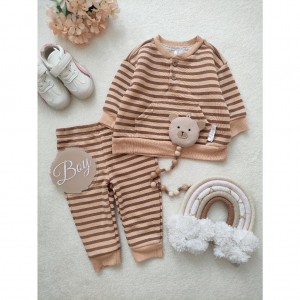 ست بلوز شلوار توکرکی راه راه