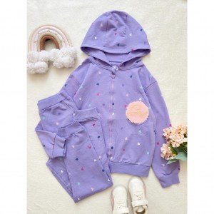 ست سوییشرت شلوار قلبی