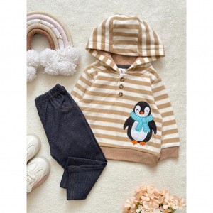 ست هودی شلوار فوتر پنگوئن