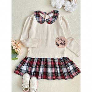 پیراهن بافت یقه ب ب