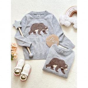 بلوز بافت خرس قهوه ای