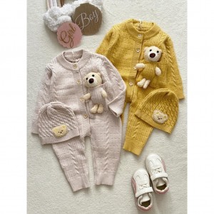 ست سرهمی و کلاه بافت