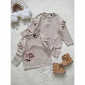 بلوز بافت با گلدوزی قلب