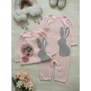 سرهمی بافت صورتی خرگوش