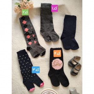 جوراب شلواری زمینه تیره