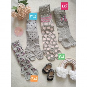 جوراب شلواری زمینه روشن