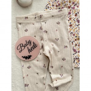 شلوار سوزنی گلدار