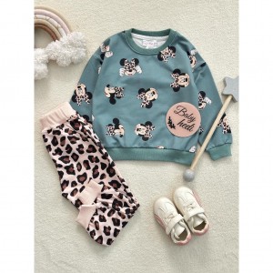 ست بلوز شلوار مینی موس پلنگی