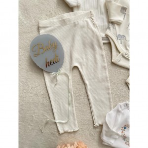 شلوار کبریتی سفید شیری