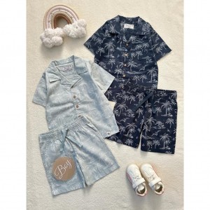 ست پولوشرت و شلوارک هاوایی