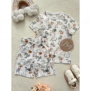 ست تیشرت شلوارک جنگل