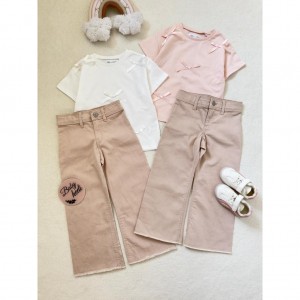 شلوار کتان نیم بگ