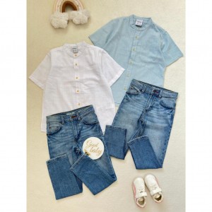 بلوز مجلسی پسرانه/ شلوار جین چهارفصل