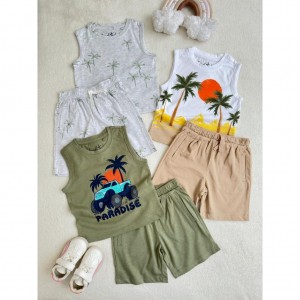 ست تاپ و شلوارک پسرانه