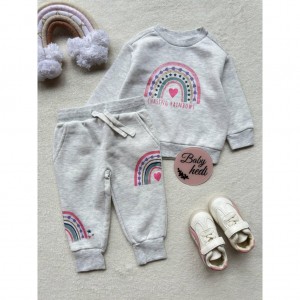 ست بلوز شلوار توکرکی ملانژ