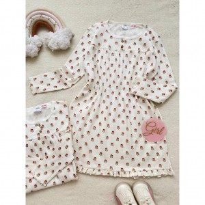 پیراهن گلدار سوزنی