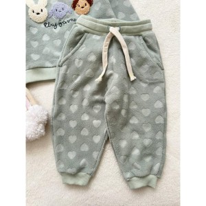 ست بلوز شلوار فوتر سبز