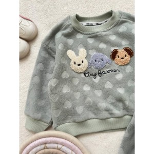 ست بلوز شلوار فوتر سبز