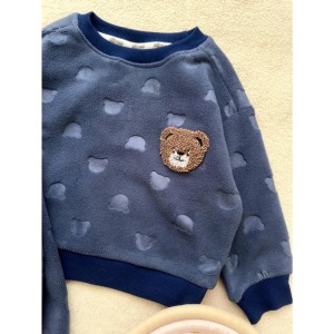 ست بلوز شلوار فوتر آبی