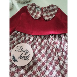 پیراهن یقه ب ب چهارخونه