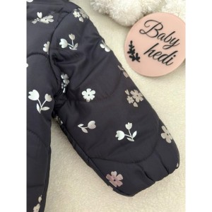 کاپشن دخترانه گلدار