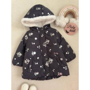 کاپشن دخترانه گلدار