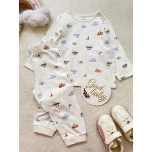 ست بلوز شلوار نخی ماشین