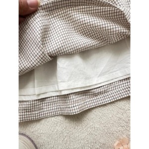 پیراهن چهارخونه گلدوزی