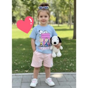 ست تیشرت و شلوارک اسنوپی